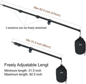 img 2 attached to 📸 Enhance Your Photography Setup with LINCO Lincostore Zenith Photography Boom Arm 83" / 210cm - Includes Sandbag (AM224, Stand Not Included)