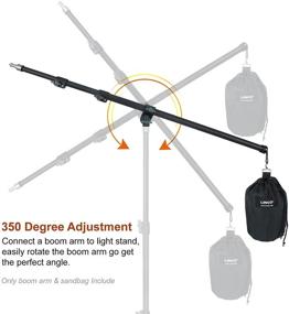 img 3 attached to 📸 Enhance Your Photography Setup with LINCO Lincostore Zenith Photography Boom Arm 83" / 210cm - Includes Sandbag (AM224, Stand Not Included)