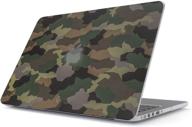 burga macbook air 13 inch case - tropical army camouflage design for a1466/a1369 models logo