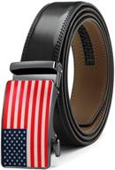 ratchet leather american automatic buckle men's accessories and belts logo
