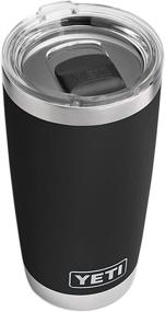 img 4 attached to 🥤 YETI Rambler 20 oz Tumbler: Stainless Steel with Vacuum Insulation, MagSlider Lid, and Sleek Black Design