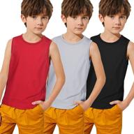 boyoo sleeveless breathable athletic teenagers boys' clothing in underwear logo