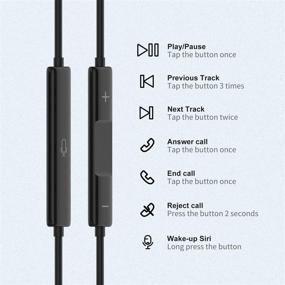img 2 attached to 🌩️ FAPO Lightning Earphones - MFi Certified Earbuds with Noise Isolation for iPhone 13, 12, 11 and More - Perfect for Women and Men