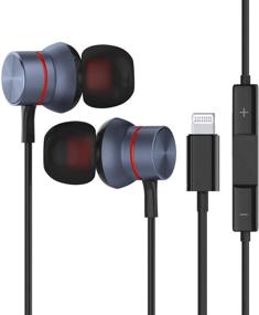 img 4 attached to 🌩️ FAPO Lightning Earphones - MFi Certified Earbuds with Noise Isolation for iPhone 13, 12, 11 and More - Perfect for Women and Men