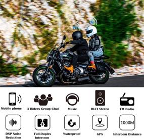 img 3 attached to 🔊 Gelaten BT-S3 Motorcycle Helmet Bluetooth Headset, Universal Helmet Intercom for Snowmobile, Mountain, Road - BT-S3 Interphone Communication Systems for up to 3 Riders (1 Pack)