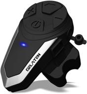 🔊 gelaten bt-s3 motorcycle helmet bluetooth headset, universal helmet intercom for snowmobile, mountain, road - bt-s3 interphone communication systems for up to 3 riders (1 pack) logo