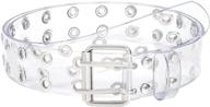 fashion transparent clear buckle grommet logo