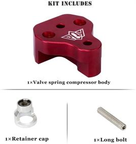 img 3 attached to Red Aluminum Valve Spring Compressor Tool for Subaru WRX STi, Forester, Legacy, Outback, Baja - Easy Removal and Installation
