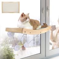 🐱 topmart large cat window perch hammock seat with 4 suction cups, resting bed for cats up to 40 lbs logo