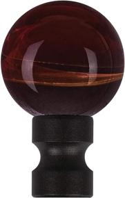 img 2 attached to Westinghouse Lighting 1000600 Oil Rubbed Bronze Finish 🔮 with Amber Alabaster Glass Sphere Finial and Convenient Pull Chain