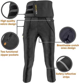 img 3 attached to 👖 Sweatech Waist Trainer Sauna Leggings Compression Pants: Perfect Weight Loss Solution with Convenient Pockets