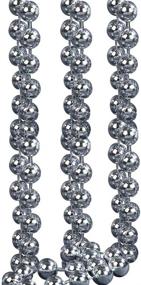 img 2 attached to Shimmer and Shine with Kurt Adler 15-Feet Silver Bead Garland