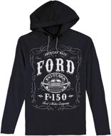 👕 ford f-150 hooded tee shirt - long sleeve hooded shirt by tee luv logo