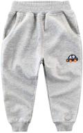 🩳 fruitsunchen little sports cotton sweatpants: stylish and comfortable boys' clothing logo