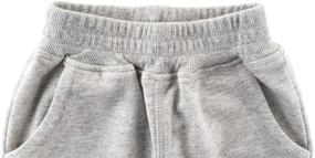 img 2 attached to 🩳 Fruitsunchen Little Sports Cotton Sweatpants: Stylish and Comfortable Boys' Clothing