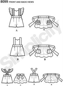 img 1 attached to 👶 Simplicity 8099: Vintage Toddler Romper and Skirt Sewing Pattern, Sizes 1/2-4 - Create Timeless Outfits for Little Ones!