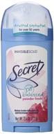 🌸 secret women's ph balanced invisible solid deodorant, 2.6oz (pack of 4) - powder fresh scent logo