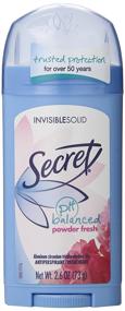 img 3 attached to 🌸 Secret Women's pH Balanced Invisible Solid Deodorant, 2.6oz (Pack of 4) - Powder Fresh Scent