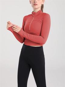 img 1 attached to Vsaiddt Athletic Sweatshirt Lightweight Ivory M） Sports & Fitness for Running