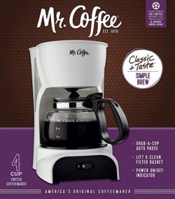 img 2 attached to ☕ White 4-Cup Coffee Maker: Mr. Coffee DR4-RB