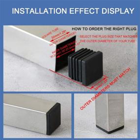 img 1 attached to 24Pack Square Plastic Tubing: Convenient and Durable Solutions by Suiwotin