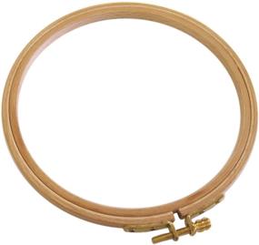 img 1 attached to 🧵 Premium Quality Edmunds Frank A German Hand or Machine Embroidery Hoop - 10-inch