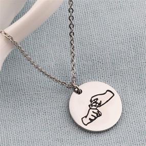 img 1 attached to BEKECH Necklace Friendship Language Pendant Girls' Jewelry