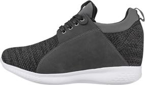 img 2 attached to CALTO Invisible Increasing Elevator Trainer Men's Shoes for Fashion Sneakers