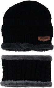 img 2 attached to 🧢 ZZLAY Winter Thick Beanie Slouchy: Stylish Boys' Accessory for Hats & Caps