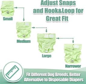 img 2 attached to 🎅 wegreeco Christmas Washable Female Dog Diapers | Pack of 3: Reusable & Stylish Solution for Your Pet's Seasonal Needs