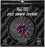 muc-off disc brake covers: set of 2 neoprene covers for bicycle disc brakes, washable & protective - safeguarding from overspray and transit damage logo