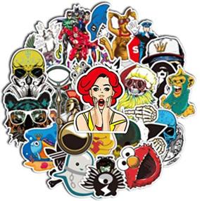 img 4 attached to 🎨 Vibrant Graffiti Stickers Set (100 pcs) for Car Motorcycle Bicycle Luggage Artistic Patches Skateboard Wall Decals (B)