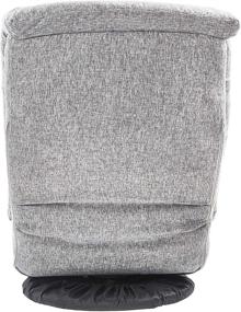 img 2 attached to 🪑 Amazon Basics Swivel Foam Lounge Chair - Headrest, Adjustable, Grey - Perfect Comfort for Relaxation