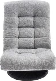 img 3 attached to 🪑 Amazon Basics Swivel Foam Lounge Chair - Headrest, Adjustable, Grey - Perfect Comfort for Relaxation