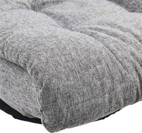 img 1 attached to 🪑 Amazon Basics Swivel Foam Lounge Chair - Headrest, Adjustable, Grey - Perfect Comfort for Relaxation