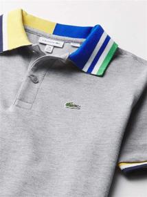 img 1 attached to 👕 Рубашка поло Lacoste для мальчиков: стильный и комфортный выбор с коротким рукавом