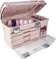 🗂️ optimized three drawer organization system with dual utility stows - battery, jewelry, small parts, craft, sewing, paint, and collectibles storage logo