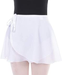 img 3 attached to 🩰 Sheer Chiffon Ballet Wrap Skirt for Women and Girls - Dancewear Skirt