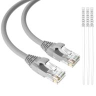 🔌 adoreen cat6 ethernet cable - 150ft (45.75m), grey patch cable for high speed network lan connectivity, utp rj45 internet cable with 15 pcs ties logo