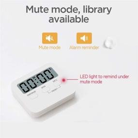 img 3 attached to 🕒 KNIGHTSPED Large Digital Kitchen Timer with Loud Countdown Alarm - Ideal for Cooking, Baking, Sports Games, Office, Classroom, Bathroom - Magnetic Backing and Stand - Suitable for Teachers, Kids - Includes AAA Battery (Pack of 2)