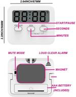 🕒 knightsped large digital kitchen timer with loud countdown alarm - ideal for cooking, baking, sports games, office, classroom, bathroom - magnetic backing and stand - suitable for teachers, kids - includes aaa battery (pack of 2) logo