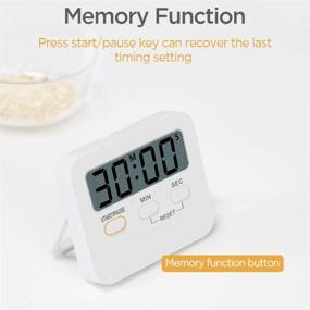 img 2 attached to 🕒 KNIGHTSPED Large Digital Kitchen Timer with Loud Countdown Alarm - Ideal for Cooking, Baking, Sports Games, Office, Classroom, Bathroom - Magnetic Backing and Stand - Suitable for Teachers, Kids - Includes AAA Battery (Pack of 2)