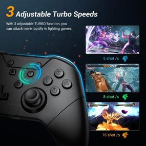 img 2 attached to 🎮 Geekper Wireless Pro Controller for Switch/Switch Lite - NFC, Turbo Vibration, Amibo Support - Black