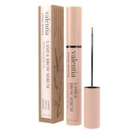 valentia lash & brow growth serum - boost eyelash and eyebrow length, volume, and thickness - 0.24 oz logo