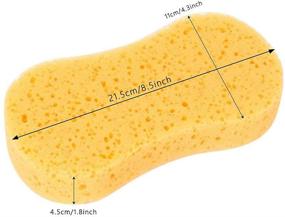 img 3 attached to 🧽 3pcs Car Wash Sponges Kitchen Cleaning Sponges Scrubber: Ultimate Cleaning and Washing Tools for Your Car and Kitchen