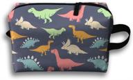 🦖 dinosaur pattern travel bag: versatile multifunction organizer for toiletries, cosmetics, pencils, and more! logo