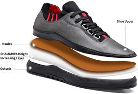 img 1 attached to CHAMARIPA Invisible Increasing Shoes Sneakers H82H206 01 Men's Shoes and Fashion Sneakers