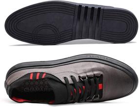 img 2 attached to CHAMARIPA Invisible Increasing Shoes Sneakers H82H206 01 Men's Shoes and Fashion Sneakers