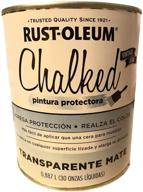 🎨 rust-oleum 287722 matte clear chalked protective topcoat, 30 oz логотип