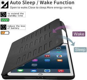 img 2 attached to TSOMEI New iPad 10.2 Case 8th Generation 2020, 7th Genaration 2019, Multi-Angle Magnetic Stand, Pencil Holder, Sleep/Wake Protective Cover for iPad 10.2 inch 2020/2019, Black - Enhanced SEO